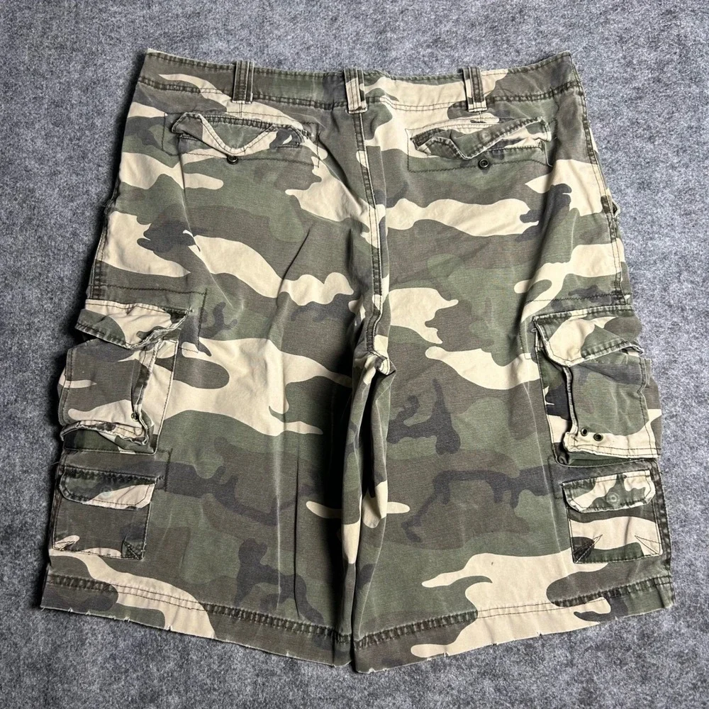 Parish Nation Camo Cargo Shorts Baggy Skater Y2K Vintage Mens Size 40